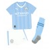Manchester City Ruben Dias #3 Replica Home Stadium Kit for Kids 2023-24 Short Sleeve (+ pants)
